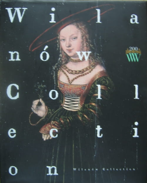 Okładka do publikacji "Wilanów Collection" zze zbliżeniem na portret kobiecy. 