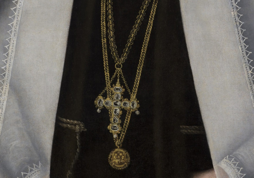 Portret królowej Anny Jagiellonki w białym welonie